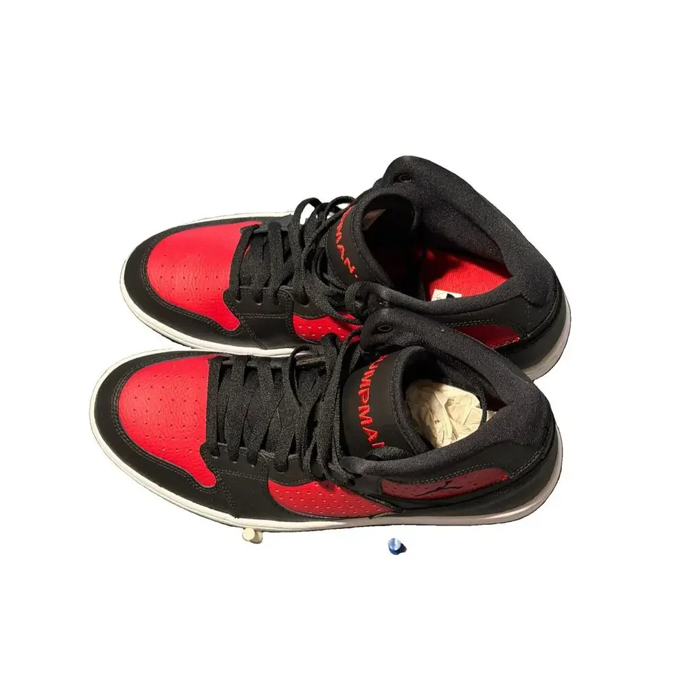Jordan Men's Access ''Bred'' Black/Red Basketball Shoes AR3762-006 Size 10